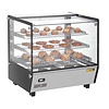 Buffalo Nablatowa witryna grzewcza 120L, 30 do 90°C, 1.1kW, z prostą szybą Buffalo HW923, 568x678x(h)686 mm