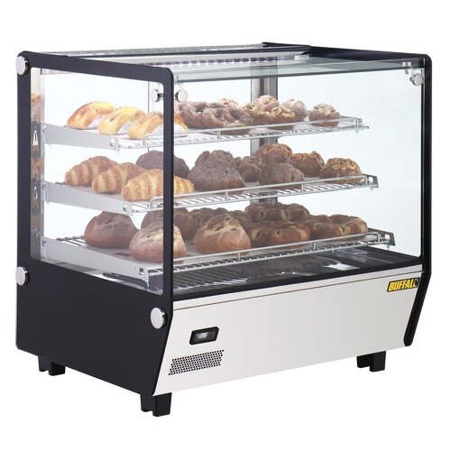 Buffalo Nablatowa witryna grzewcza 120L, 30 do 90°C, 1.1kW, z prostą szybą Buffalo HW923, 568x678x(h)686 mm Buffalo Nablatowa witryna grzewcza 120L, 30 do 90°C, 1.1kW, z prostą szybą Buffalo HW923, 568x678x(h)686 mm