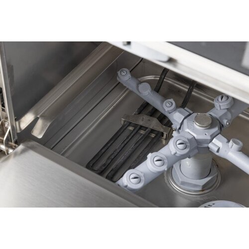 Buffalo Zmywarka do szkła 500x500 mm, Buffalo HC516 z dozownikiem płynu myjącego, 3.3 kW