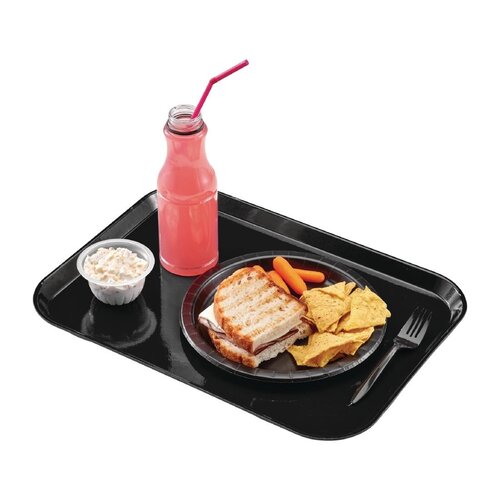Cambro Prostokątna taca do serwowania 265x325 mm, z włókna szklanego, Cambro CJ666, czarna