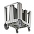 Cambro Wózek do transportu talerzy do 460 talerzy 730x960x(h)810 mm, Cambro CL723