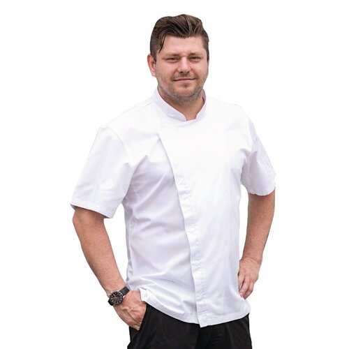 Chef Works Koszula kucharska z krótkim rękawem Chef Works Cannes BB669-XL rozmiar: XL biała Chef Works Koszula kucharska z krótkim rękawem Chef Works Cannes BB669-XL rozmiar: XL biała