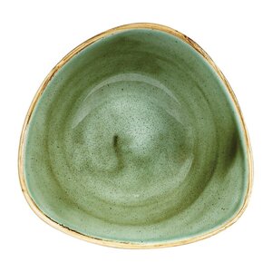 Churchill Miska trójkątna z porcelany 178 mm, Churchill Stonecast Samphire Green DY044, zielona (12 szt.)