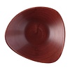 Churchill Miska trójkątna z porcelany 235 mm, Churchill Stonecast Patina Lotus Red FS886, czerwona (12 szt.)