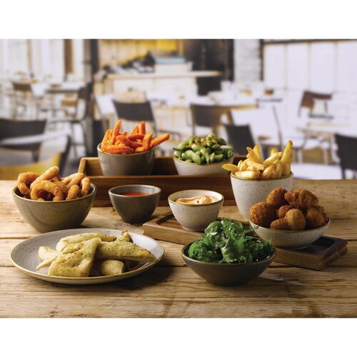 Churchill Miska z porcelany 240 ml, Ø102 mm, Churchill Stonecast Grey FA586, brązowa (12 szt.) Churchill Miska z porcelany 240 ml, Ø102 mm, Churchill Stonecast Grey FA586, brązowa (12 szt.)