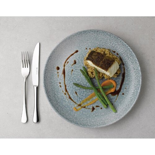 Churchill Miska z porcelany Ø248 mm, Churchill Raku Topaz Blue Chefs DE888, niebieska (12 szt.)