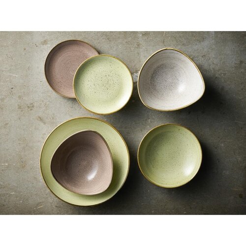 Churchill Talerz głęboki Ø184 mm, z porcelany, okrągły, Churchill Super Vitrified Stonecast Raw Green HX043 (12 szt.)