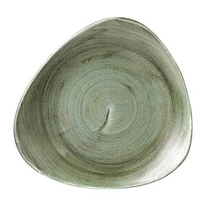 Churchill Talerz płytki 254 mm, z porcelany, trójkątny, Churchill Stonecast Patina Burnished Green FD866 (12 szt.) Churchill Talerz płytki 254 mm, z porcelany, trójkątny, Churchill Stonecast Patina Burnished Green FD866 (12 szt.)
