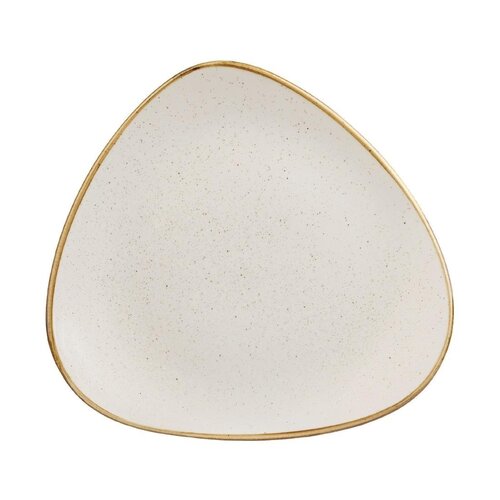 Churchill Talerz płytki 265 mm, z porcelany, trójkątny, Churchill Stonecast Barley White FF654 (12 szt.)