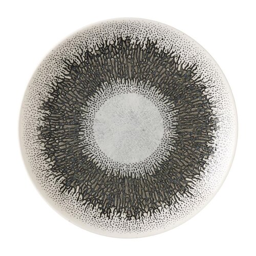 Churchill Talerz płytki Ø165 mm, z porcelany, okrągły, Churchill Super Vitrified Studio Prints Fusion Black HX136 (12 szt.)