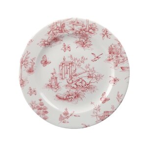 Churchill Talerz płytki Ø210 mm, z porcelany, okrągły, Churchill Toile Cranberry GF612 (6 szt.) Churchill Talerz płytki Ø210 mm, z porcelany, okrągły, Churchill Toile Cranberry GF612 (6 szt.)