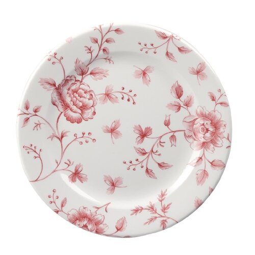 Churchill Talerz płytki Ø170 mm, z porcelany, okrągły, Churchill Rose Chintz Cranberry GF615 (6 szt.)