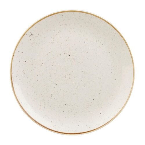 Churchill Talerz płytki Ø228 mm, z porcelany, okrągły, Churchill Super Vitrified Stonecast Barley White HX015 (12 szt.)