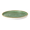 Churchill Talerz płytki z wysokim rantem Ø260 mm, z porcelany, okrągły, Churchill Stonecast Samphire Green FJ914 (6 szt.)