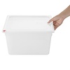 Hygiplas Pojemnik do przechowywania żywności z kolorowymi klipsami 16.1L, 354x325x(h)200 mm, Hygiplas HZ352 (4 szt.)