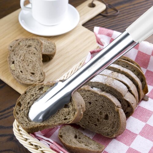 Hygiplas Szczypce do serowania 405 mm, ze stali nierdzewnej, Hygiplas FX131 białe