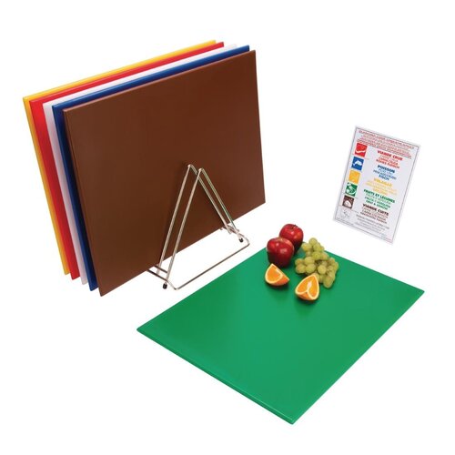 Hygiplas Zestaw desek HACCP 610x455x(h)12 mm, z polietylenu Hygiplas CH302 Hygiplas Zestaw desek HACCP 610x455x(h)12 mm, z polietylenu Hygiplas CH302