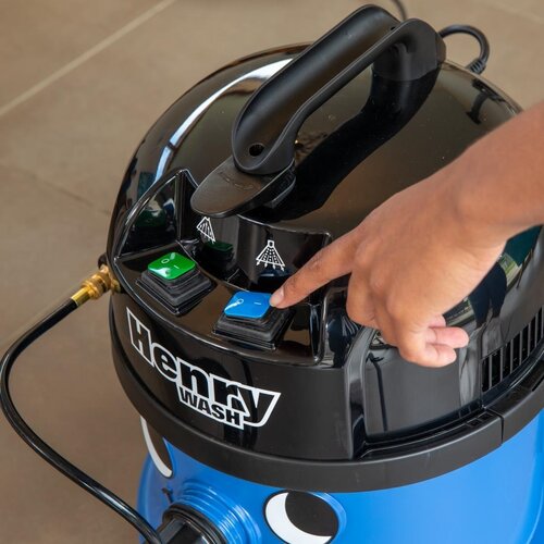 Numatic Odkurzacz przemysłowy Henry z funkcją spryskiwania i ekstrakcji Numatic HU485, niebieski