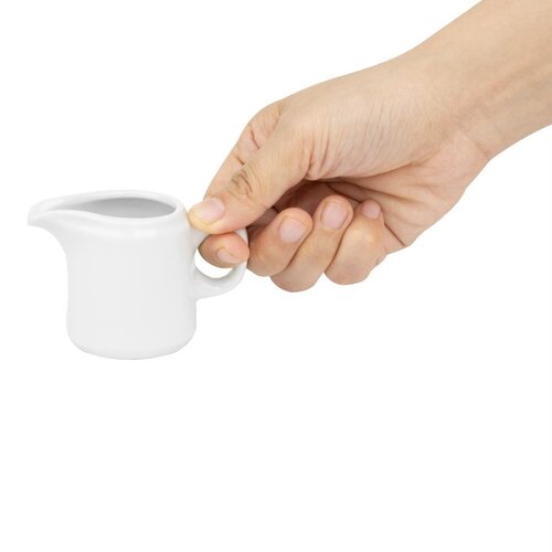 Olympia Dzbanek 65 ml, Olympia Whiteware HY543, porcelana, biały (12 szt.)