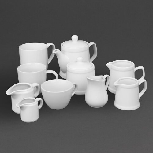 Olympia Dzbanek 65 ml, Olympia Whiteware HY543, porcelana, biały (12 szt.)