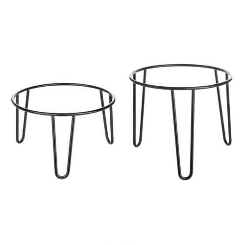 Olympia Antypoślizgowy stojak bufetowy Ø210x(h)125 mm, Olympia HY983, czarny