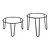Olympia Antypoślizgowy stojak bufetowy Ø210x(h)125 mm, Olympia HY983, czarny