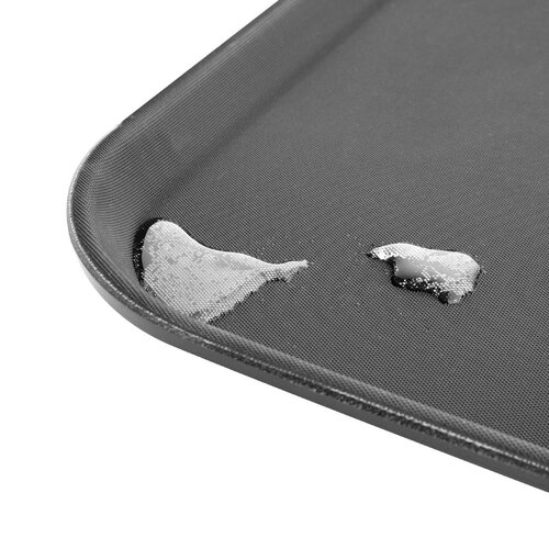 Olympia Antypoślizgowa prostokątna taca do serwowania 450x560 mm, z włókna szklanego, Olympia HY138, czarna