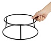 Olympia Antypoślizgowy stojak bufetowy Ø260x(h)100 mm, Olympia HY985, czarny