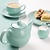 Olympia Dzbanek do herbaty 450 ml, Olympia Café HX796, porcelana, zielony (2 szt.)