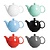 Olympia Dzbanek do herbaty 450 ml, Olympia Café HX796, porcelana, zielony (2 szt.)