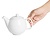 Olympia Dzbanek do herbaty 450 ml, Olympia Café HX794, porcelana, biały (2 szt.)