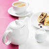 Olympia Dzbanek do herbaty 450 ml, Olympia Café HX794, porcelana, biały (2 szt.)