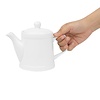 Olympia Dzbanek do herbaty 500 ml, Olympia Whiteware HY548, porcelana, biały (2 szt.)