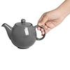 Olympia Dzbanek do herbaty 450 ml, Olympia Café HX797, porcelana, szary (2 szt.)