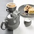 Olympia Dzbanek do herbaty 450 ml, Olympia Café HX797, porcelana, szary (2 szt.)