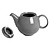 Olympia Dzbanek do herbaty 450 ml, Olympia Café HX797, porcelana, szary (2 szt.)