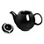 Olympia Dzbanek do herbaty 450 ml, Olympia Café HX799, porcelana, czarny (2 szt.)