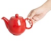 Olympia Dzbanek do herbaty 450 ml, Olympia Café HX795, porcelana, czerwony (2 szt.)