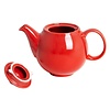 Olympia Dzbanek do herbaty 450 ml, Olympia Café HX795, porcelana, czerwony (2 szt.)