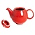 Olympia Dzbanek do herbaty 450 ml, Olympia Café HX795, porcelana, czerwony (2 szt.)