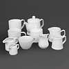 Olympia Cukiernica z pokrywką 250 ml, Olympia Whiteware HY547 (6 szt.)