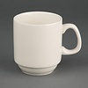 Olympia Filiżanka 285 ml z kamionki, Olympia Ivory U832, kremowa (12 szt.)