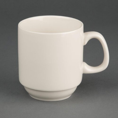 Olympia Filiżanka 285 ml z kamionki, Olympia Ivory U832, kremowa (12 szt.)