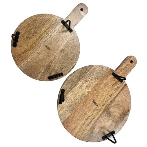 Olympia Deska do serwowania z metalowymi nogami 350x250x(h)80 mm, z drewna mango Olympia HY755