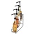 Olympia Stojak na butelki 400x105x(h)320 mm, Olympia HY987, czarny