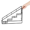 Olympia Stojak na butelki 400x105x(h)320 mm, Olympia HY987, czarny