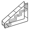 Olympia Stojak na butelki 400x105x(h)320 mm, Olympia HY987, czarny