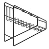 Olympia Stojak na butelki 400x105x(h)320 mm, Olympia HY987, czarny