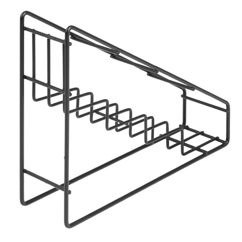 Olympia Stojak na butelki 400x105x(h)320 mm, Olympia HY987, czarny Olympia Stojak na butelki 400x105x(h)320 mm, Olympia HY987, czarny