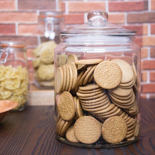 Olympia Zestaw dwóch słoików na ciastka 6.3 i 3.8L, Olympia Biscotti SA725